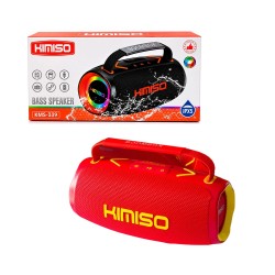 Coluna Sem Fio Portátil Kimiso KMS-339 Vermelho